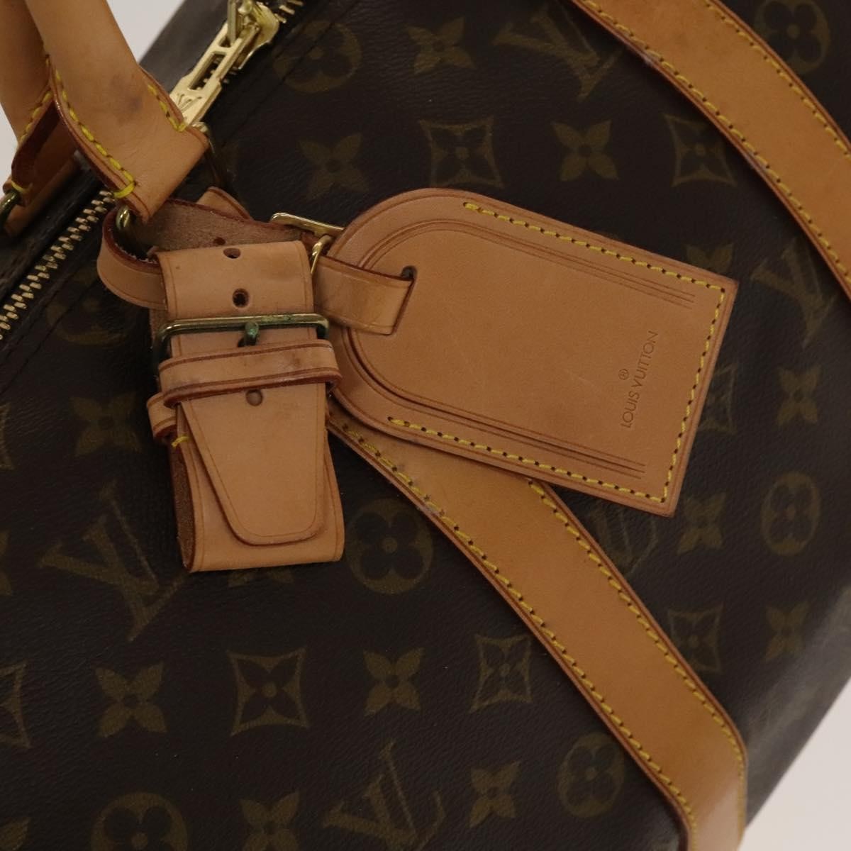 Louis Vuitton Keepall Bag Monogram Canvas Brown Canvas Bag (Pre-Owned)