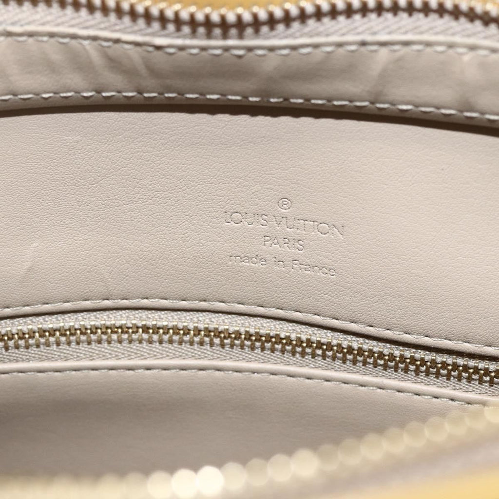 Louis Vuitton Houston Handbag Monogram Vernis Beige Patent_Leather Handbag (Pre-Owned)