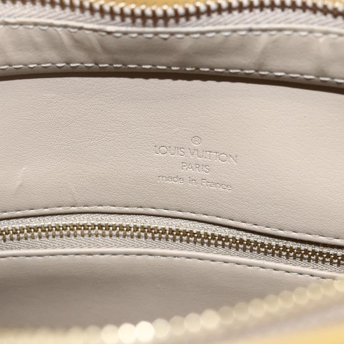 Louis Vuitton Houston Handbag Monogram Vernis Beige Patent_Leather Handbag (Pre-Owned)