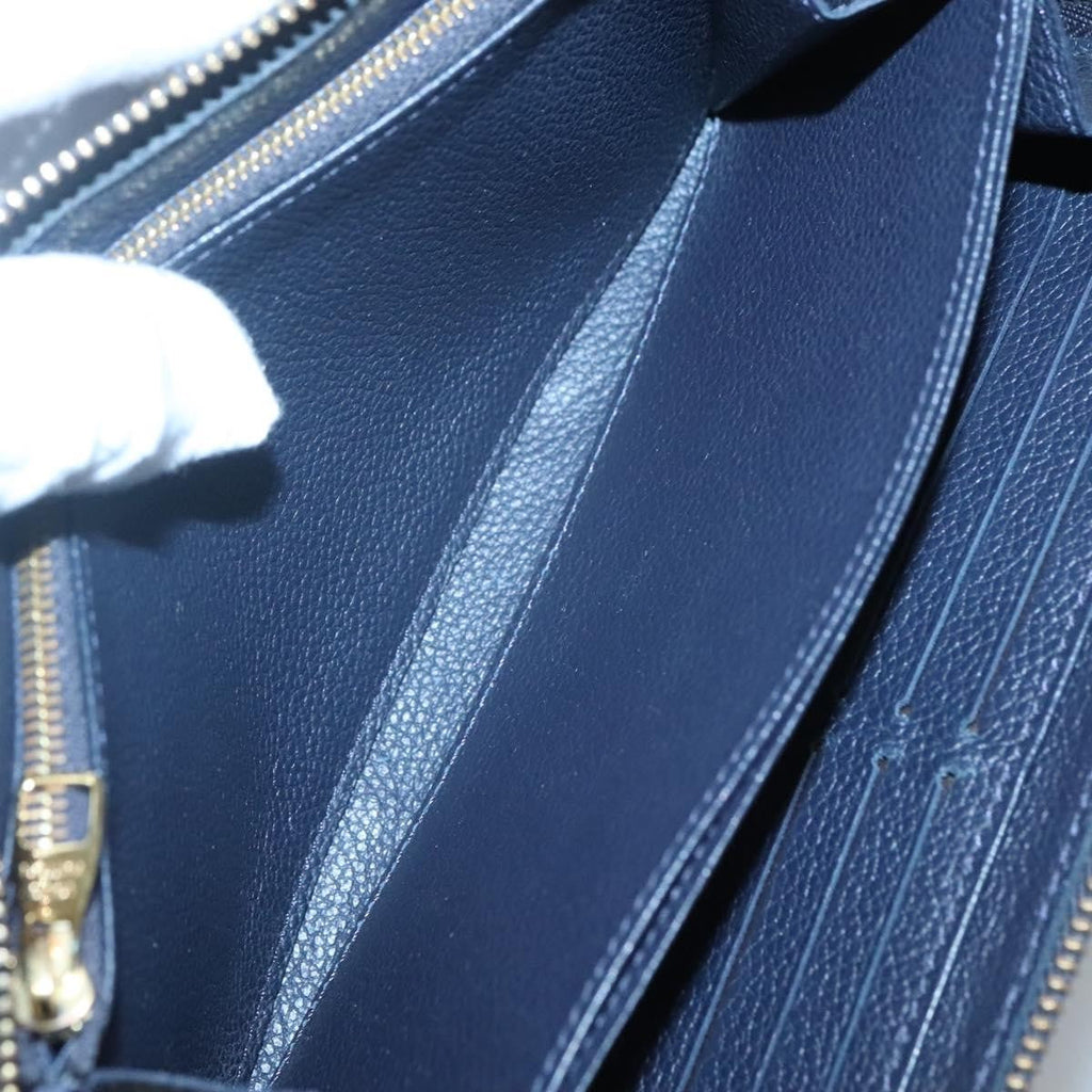 Louis Vuitton Portefeuille Zippy Monogramme Empreinte Monogramme Empreinte Navy Leather Wallets Accessory (Pre-Owned)