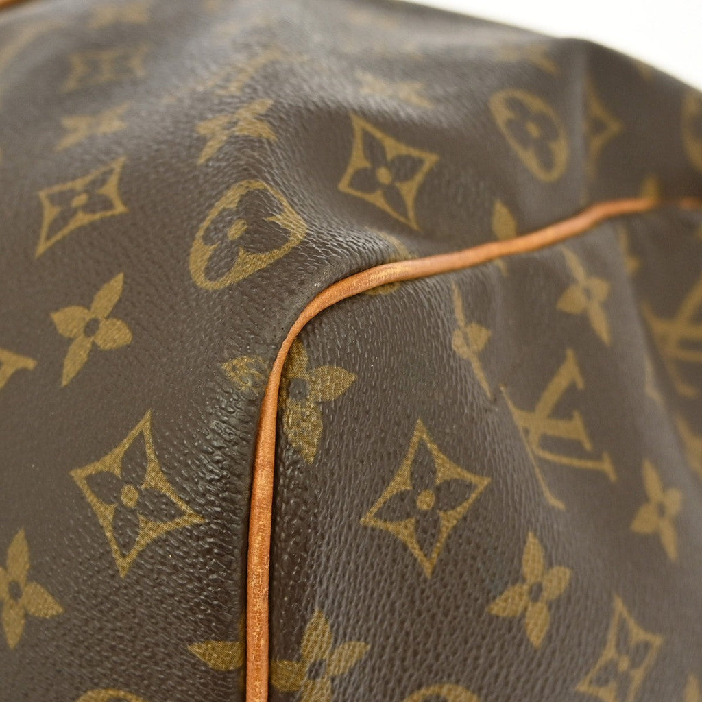Louis Vuitton Keepall Bag Monogram Canvas Brown Canvas Travel Bag Bag (Pre-Owned)