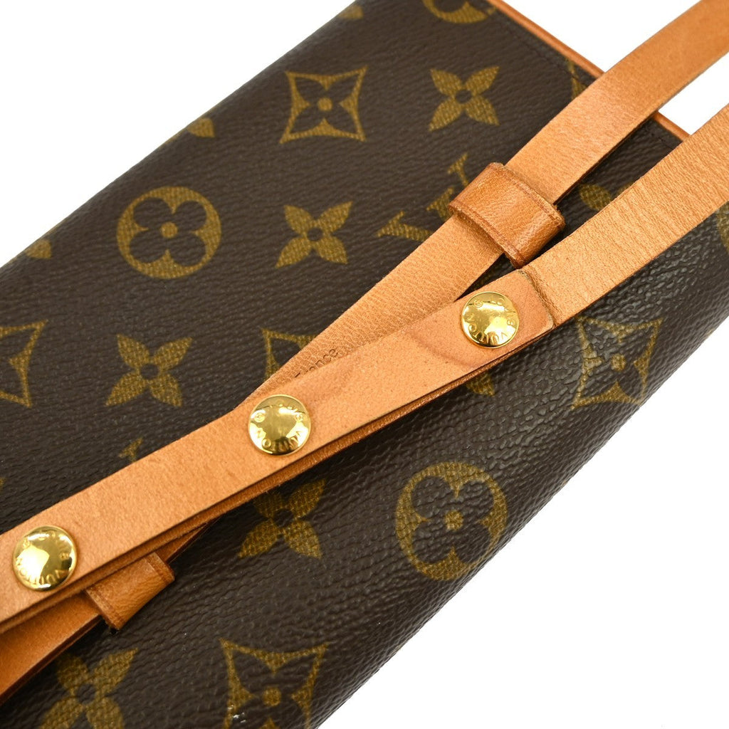 Louis Vuitton Florentine Waist Bag Monogram Canvas Brown Canvas Shoulder Bag Bag (Pre-Owned)