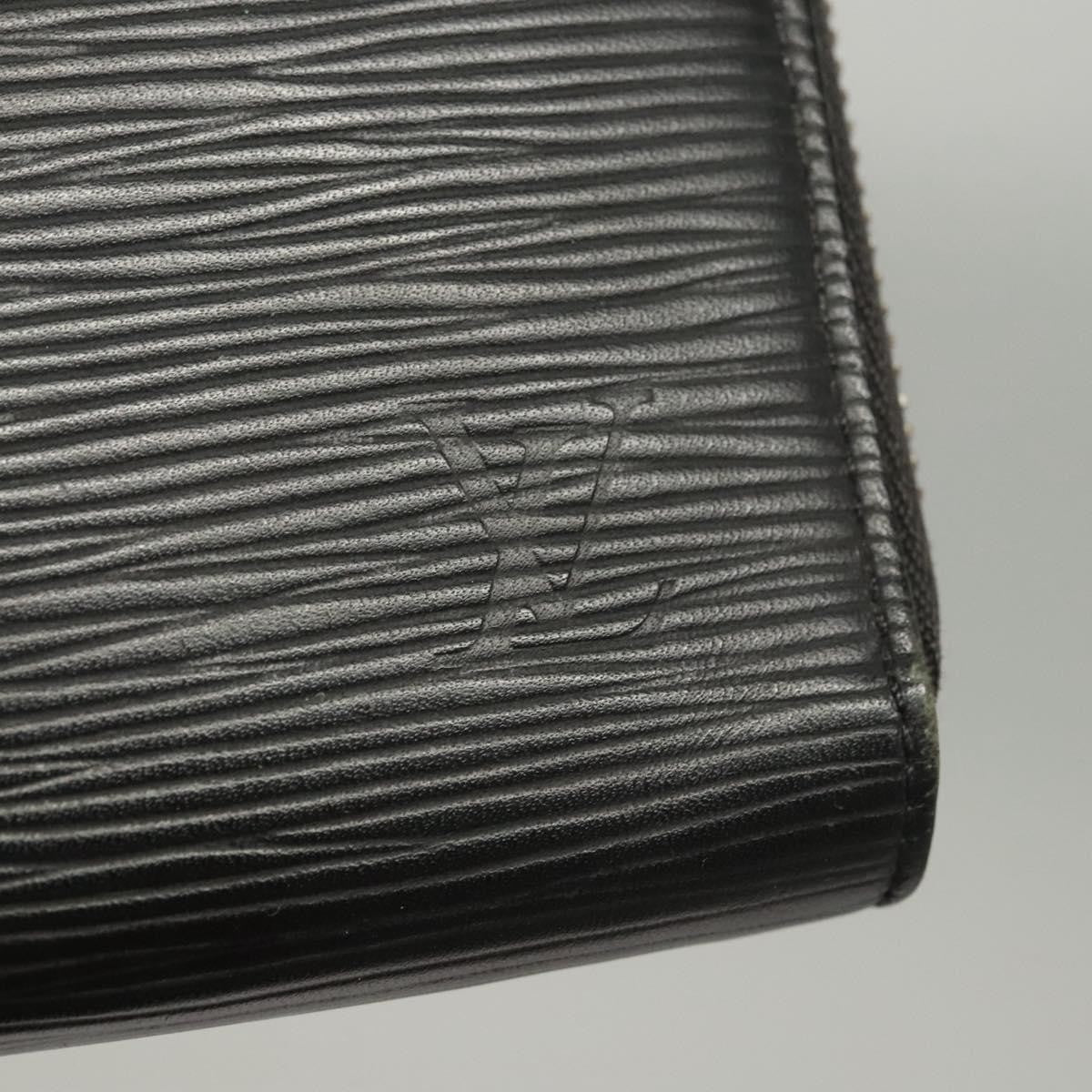 Louis Vuitton Zippy Organizer Epi Leather Black Leather Wallets Accessory (Pre-Owned)