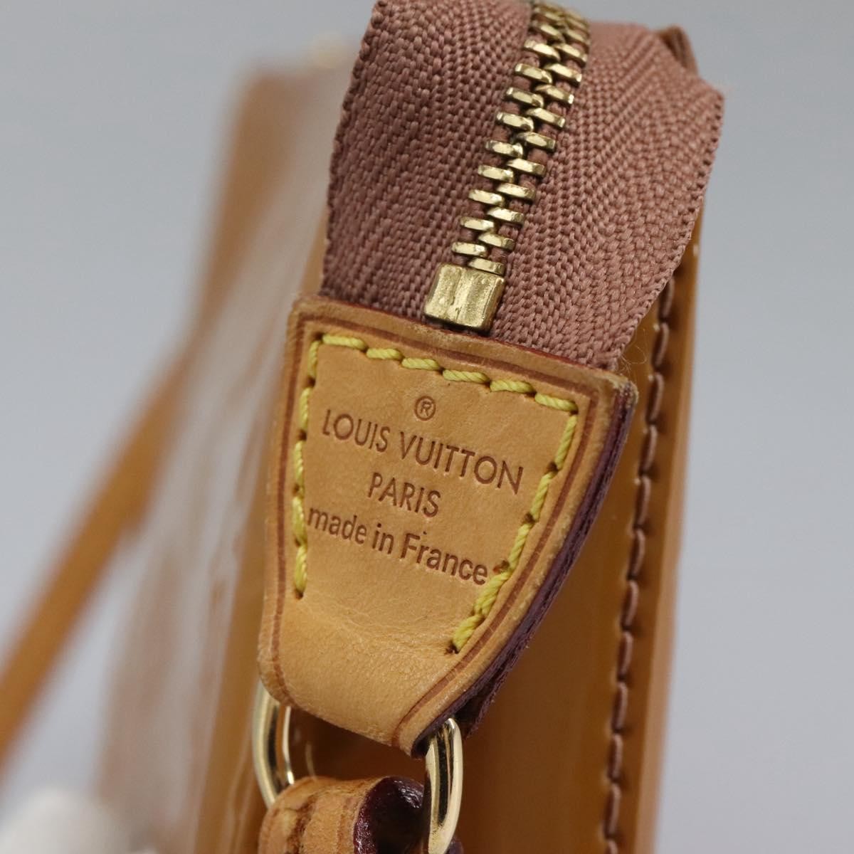 Louis Vuitton Pochette Accessoires Patent Leather Pink Patent_Leather Bag (Pre-Owned)