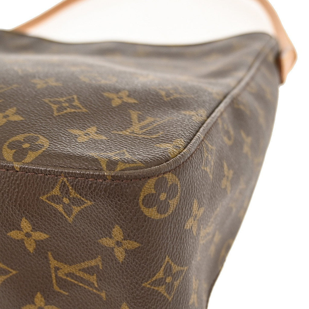 Louis Vuitton Monogram Looping Handbag Monogram Canvas Brown Canvas Shoulder Bag Bag (Pre-Owned)
