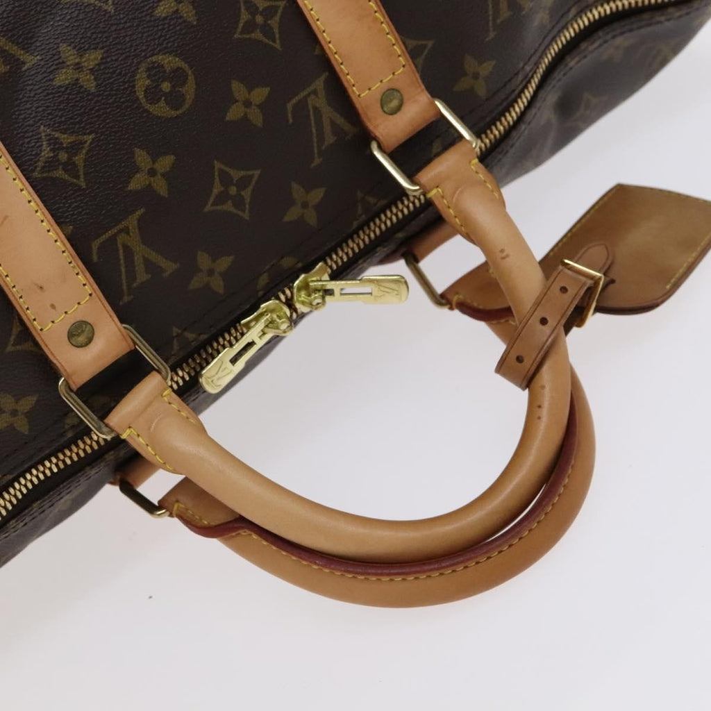 Louis Vuitton Keepall Bag Monogram Canvas Brown Canvas Bag (Pre-Owned)