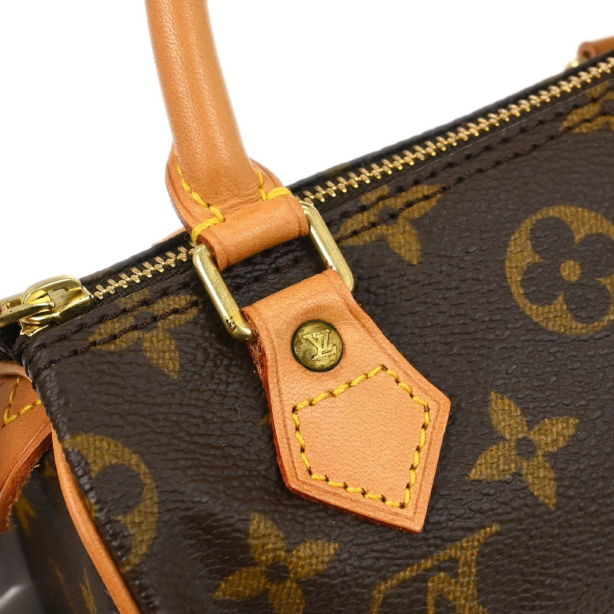 Louis Vuitton Speedy Mini Hl Handbag Monogram Canvas Brown Canvas Handbag (Pre-Owned)