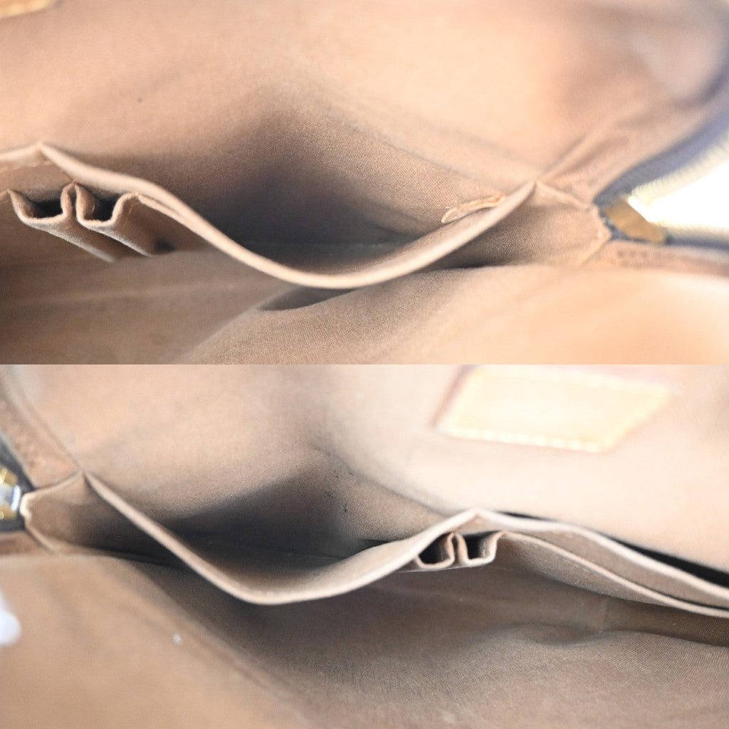 Louis Vuitton Trotteur Beaubourg Handbag Monogram Canvas Brown Canvas Shoulder Bag Bag (Pre-Owned)