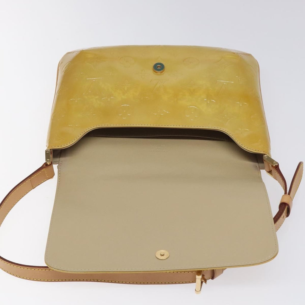 Louis Vuitton Thompson Street Handbag Monogram Vernis Beige Patent_Leather Bag (Pre-Owned)