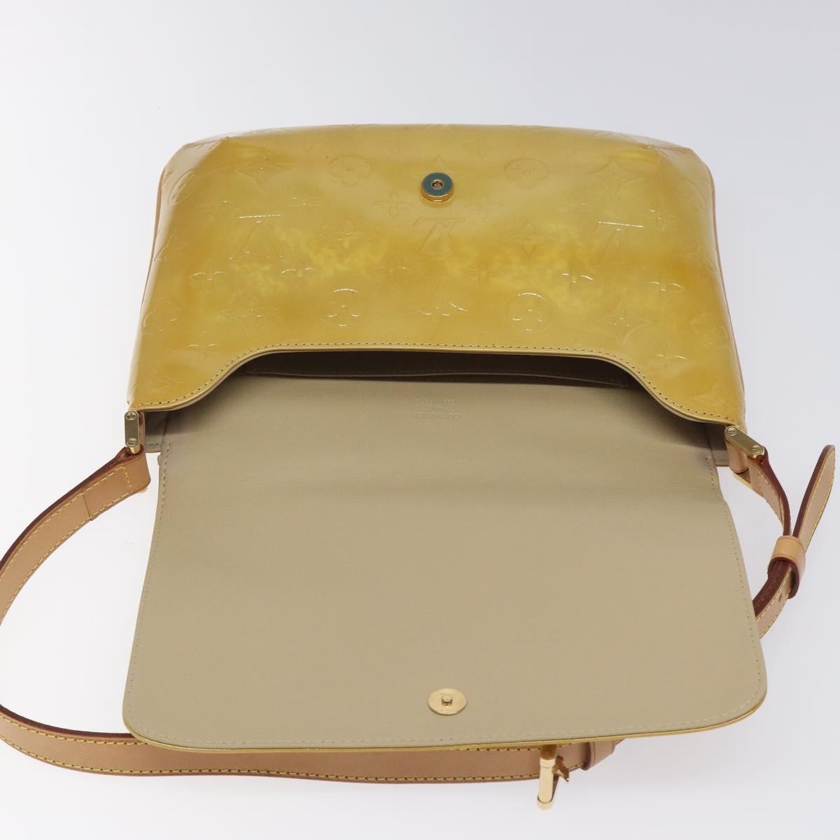 Louis Vuitton Thompson Street Handbag Monogram Vernis Beige Patent_Leather Bag (Pre-Owned)