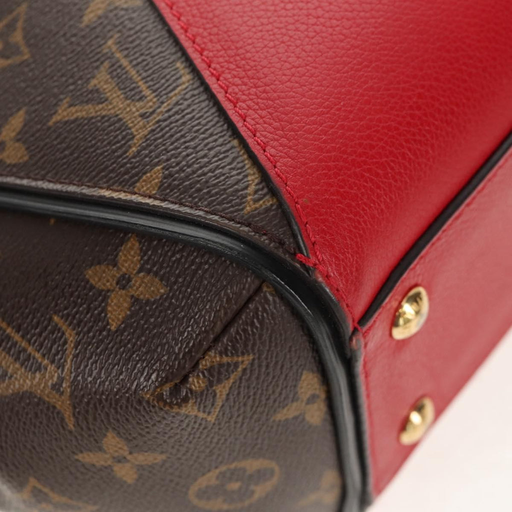 Louis Vuitton Kimono Handbag Monogram Canvas And Leather Red Canvas Handbag (Pre-Owned)