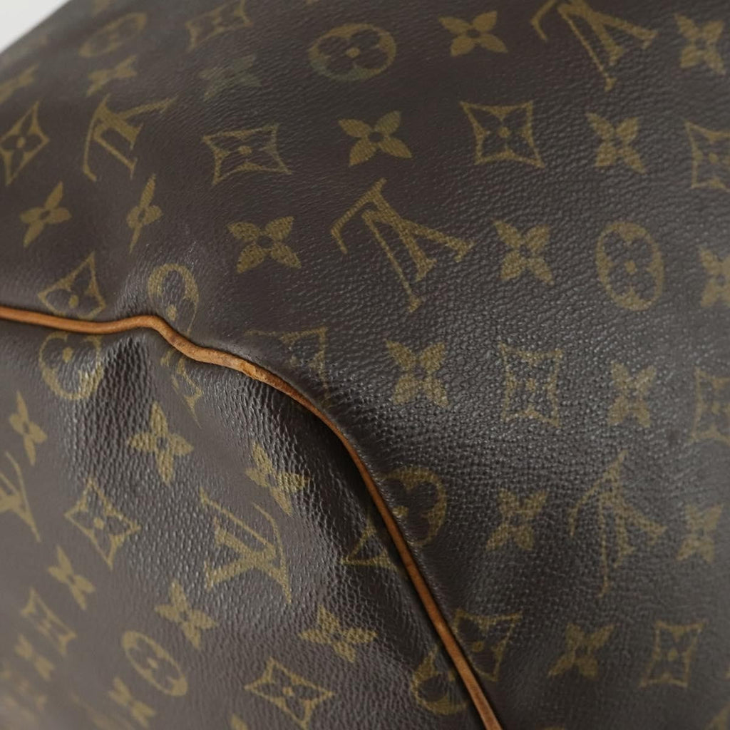 Louis Vuitton Keepall Bag Monogram Canvas Brown Canvas Travel Bag Bag (Pre-Owned)