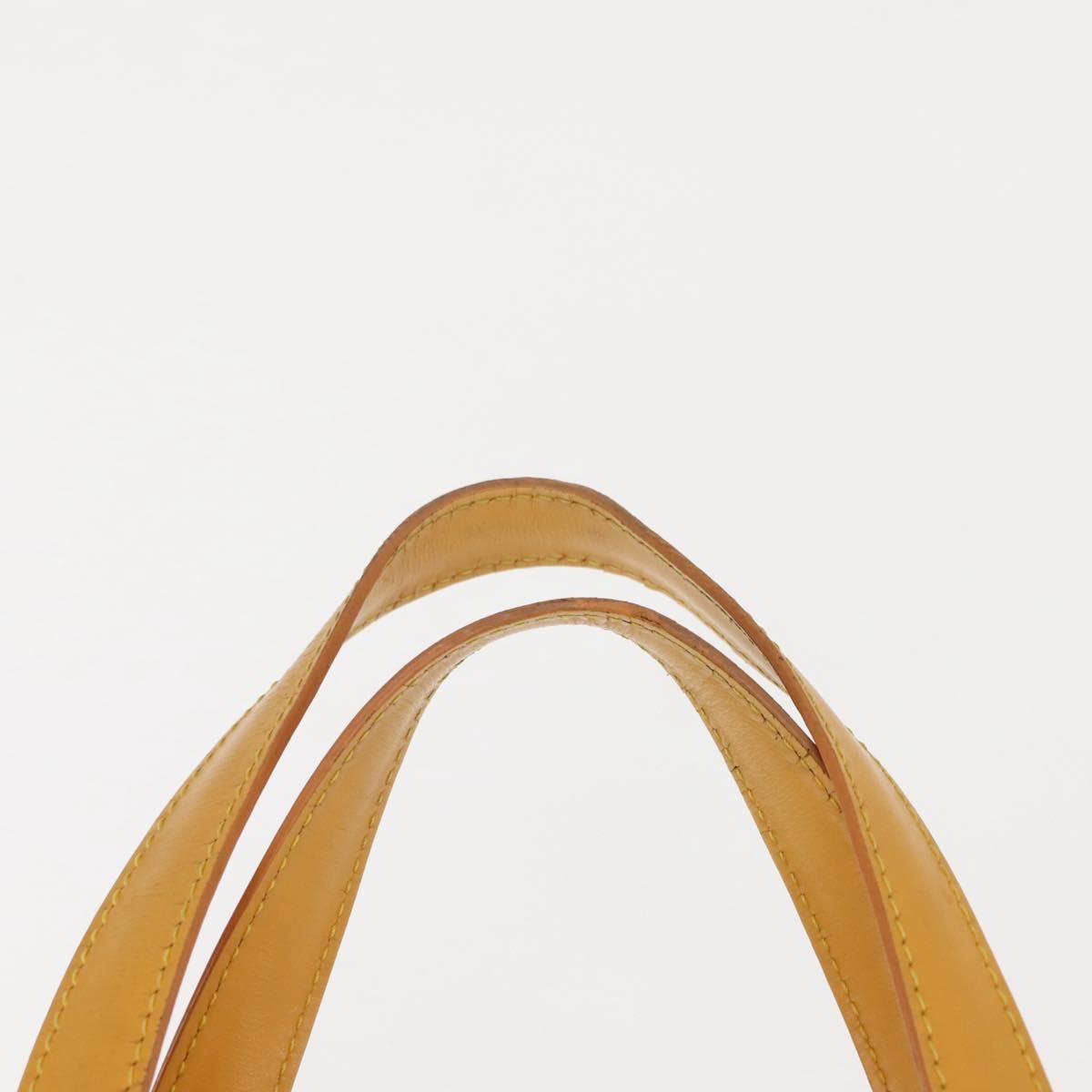 Louis Vuitton Saint Jacques Handbag Epi Leather Yellow Leather Handbag (Pre-Owned)