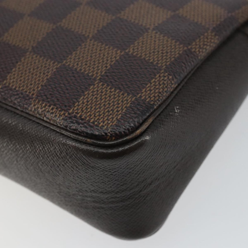 Louis Vuitton Trousse Make Up Bag Damier Canvas Brown Canvas Clutche & Pouche Bag (Pre-Owned)