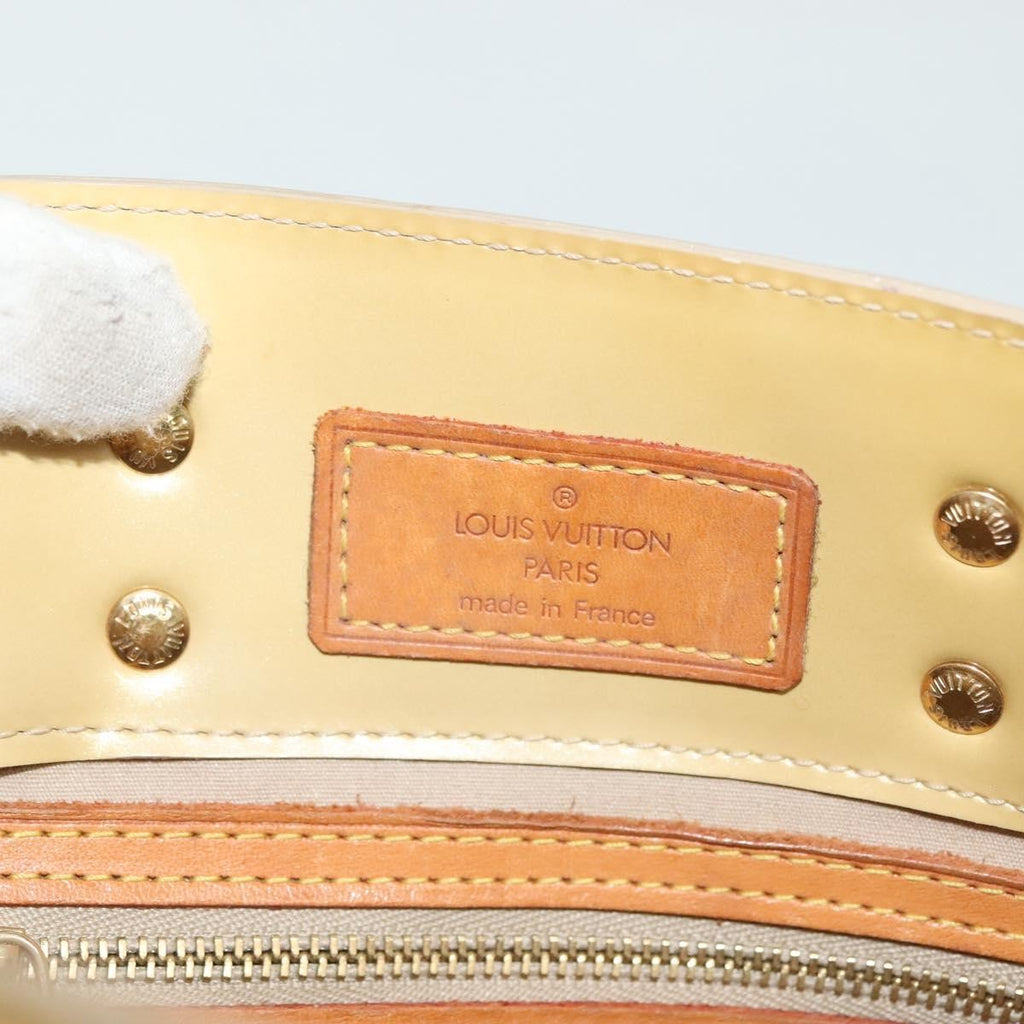 Louis Vuitton Reade Handbag Monogram Vernis Beige Patent_Leather Handbag (Pre-Owned)