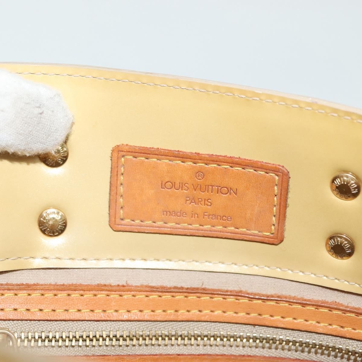 Louis Vuitton Reade Handbag Monogram Vernis Beige Patent_Leather Handbag (Pre-Owned)