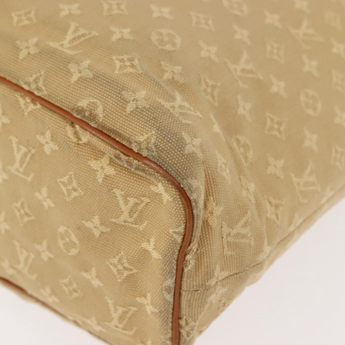 Louis Vuitton Lucille Handbag Mini Lin Beige Canvas Tote Bag Bag (Pre-Owned)