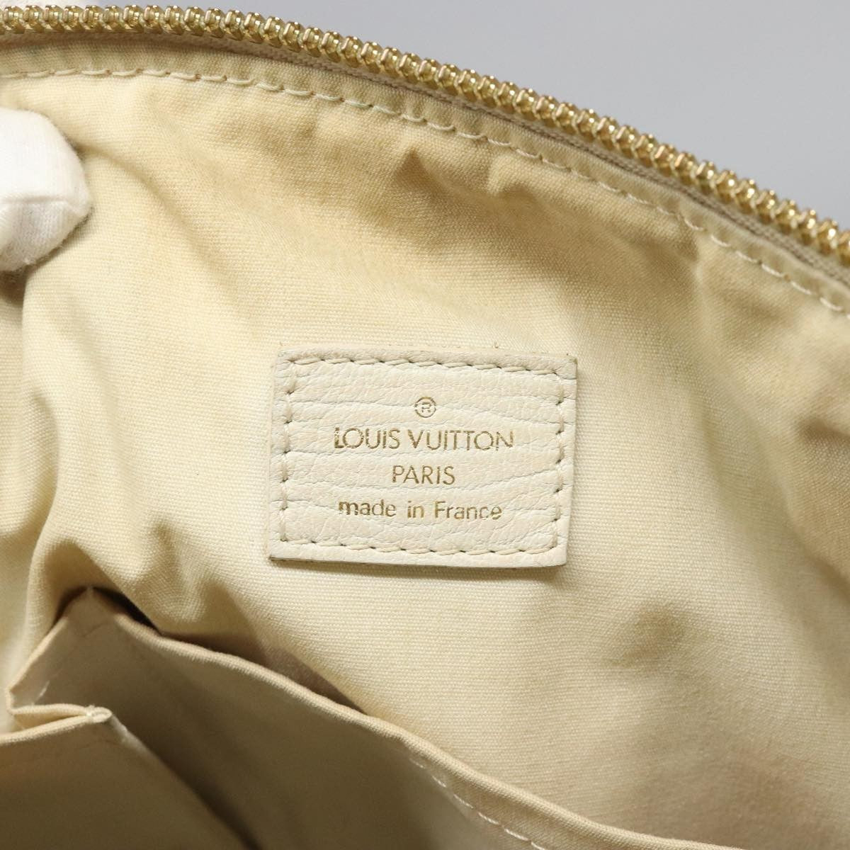 Louis Vuitton Marina Handbag Mini Lin Croisette Beige Canvas Bag (Pre-Owned)
