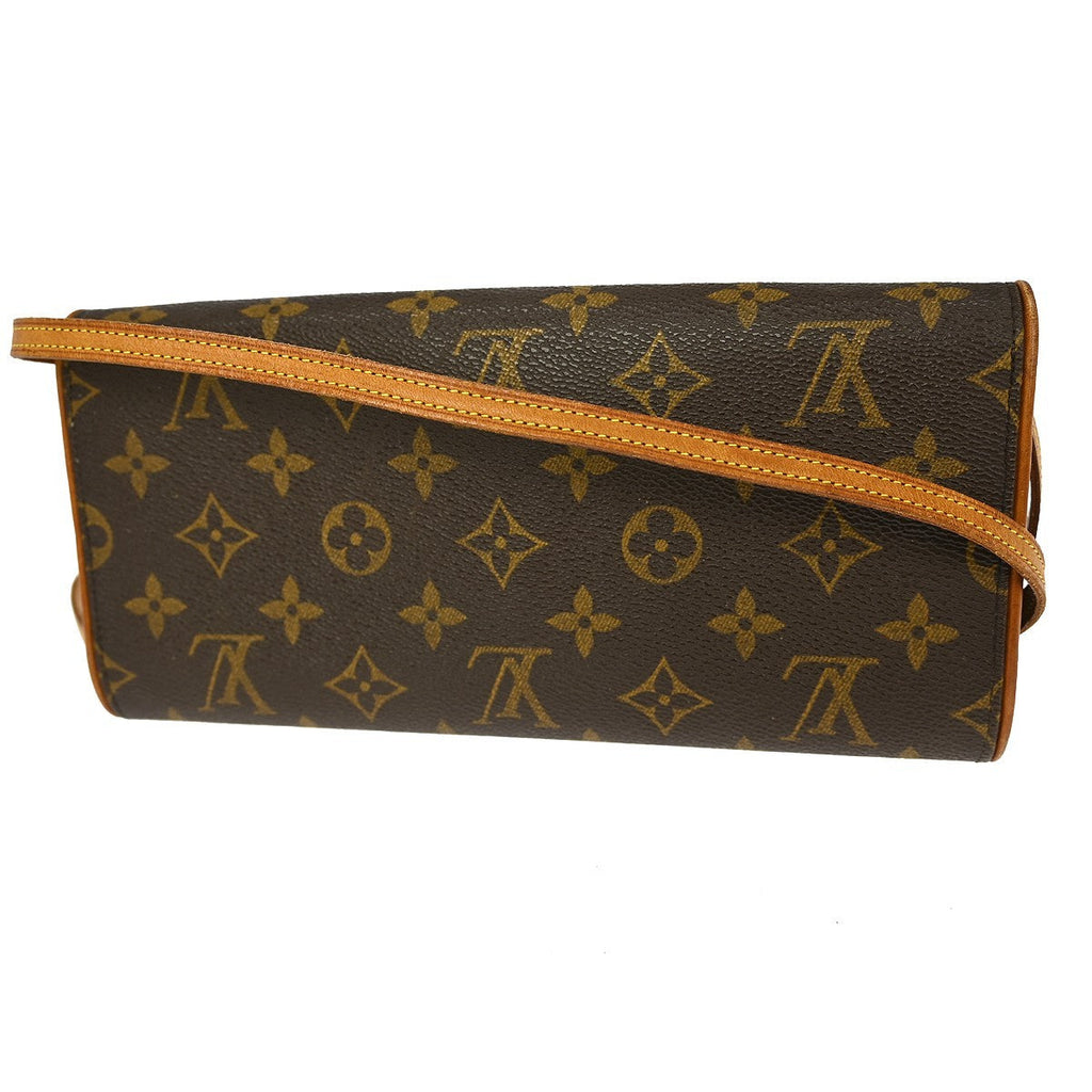 Louis Vuitton Twin Handbag Monogram Canvas Brown Canvas Clutche & Pouche Bag (Pre-Owned)