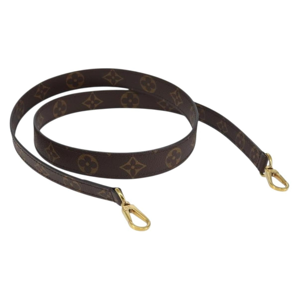 Louis Vuitton Montaigne Shoulder Strap Monogram Canvas Brown Canvas Straps Accessory (Pre-Owned)
