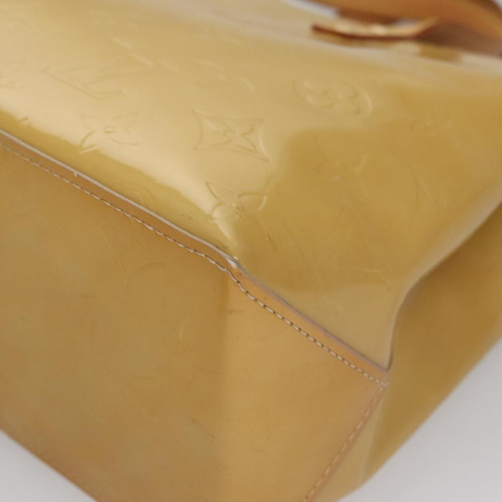 Louis Vuitton Reade Handbag Monogram Vernis Beige Patent_Leather Handbag (Pre-Owned)