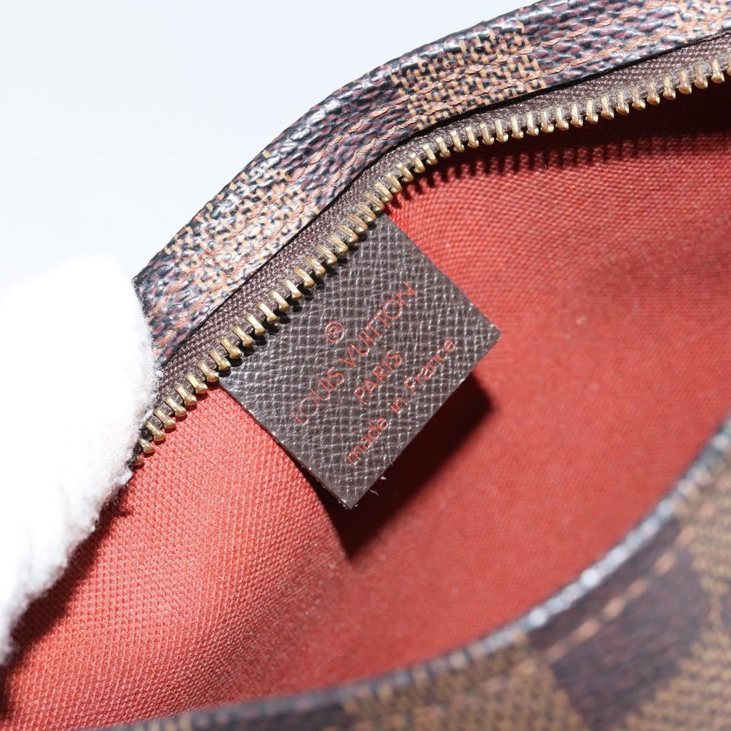 Louis Vuitton Trousse Make Up Bag Damier Canvas Brown Canvas Clutche & Pouche Bag (Pre-Owned)