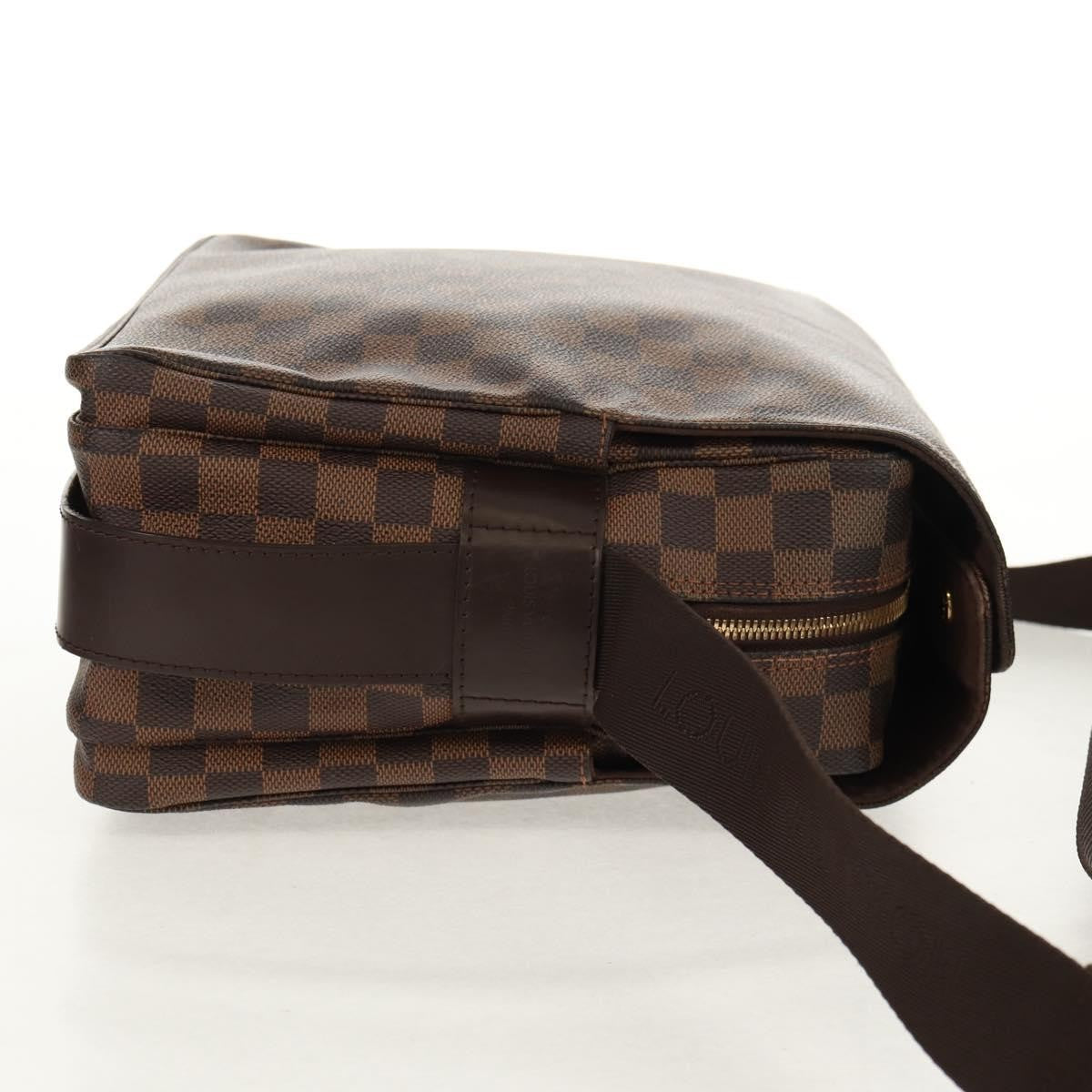 Louis Vuitton Naviglio Handbag Damier Brown Canvas Shoulder Bag Bag (Pre-Owned)