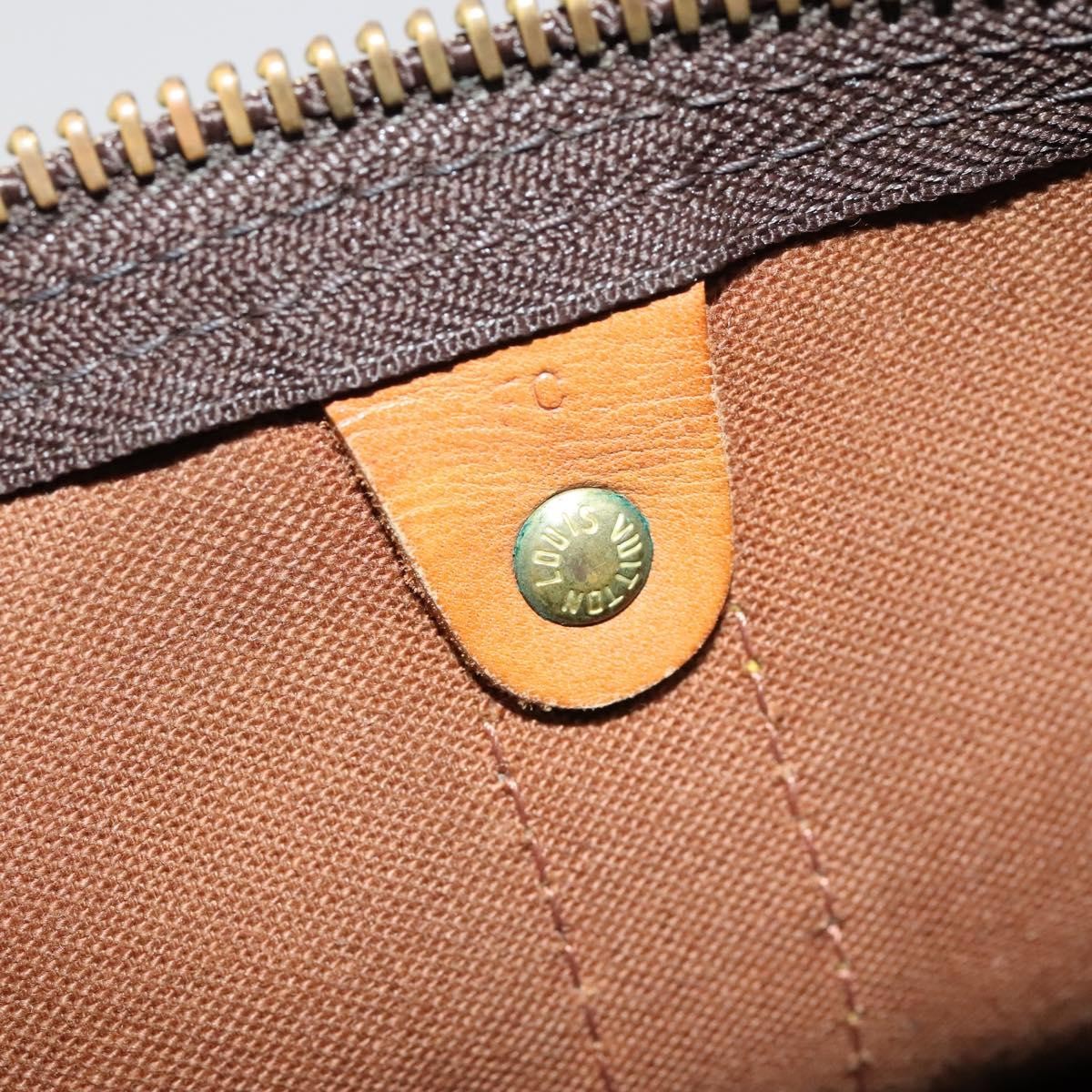 Louis Vuitton Keepall Bag Monogram Canvas Brown Canvas Bag (Pre-Owned)