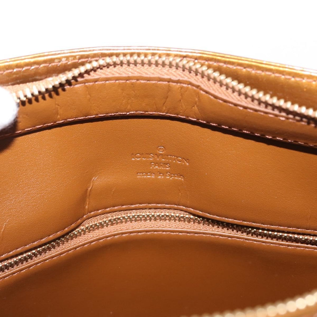 Louis Vuitton Houston Handbag Monogram Vernis Brown Patent_Leather Handbag (Pre-Owned)