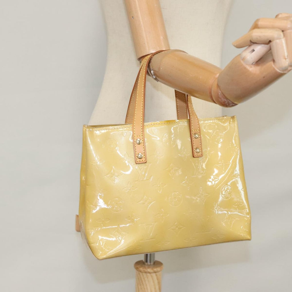 Louis Vuitton Reade Handbag Monogram Vernis Beige Patent_Leather Handbag (Pre-Owned)