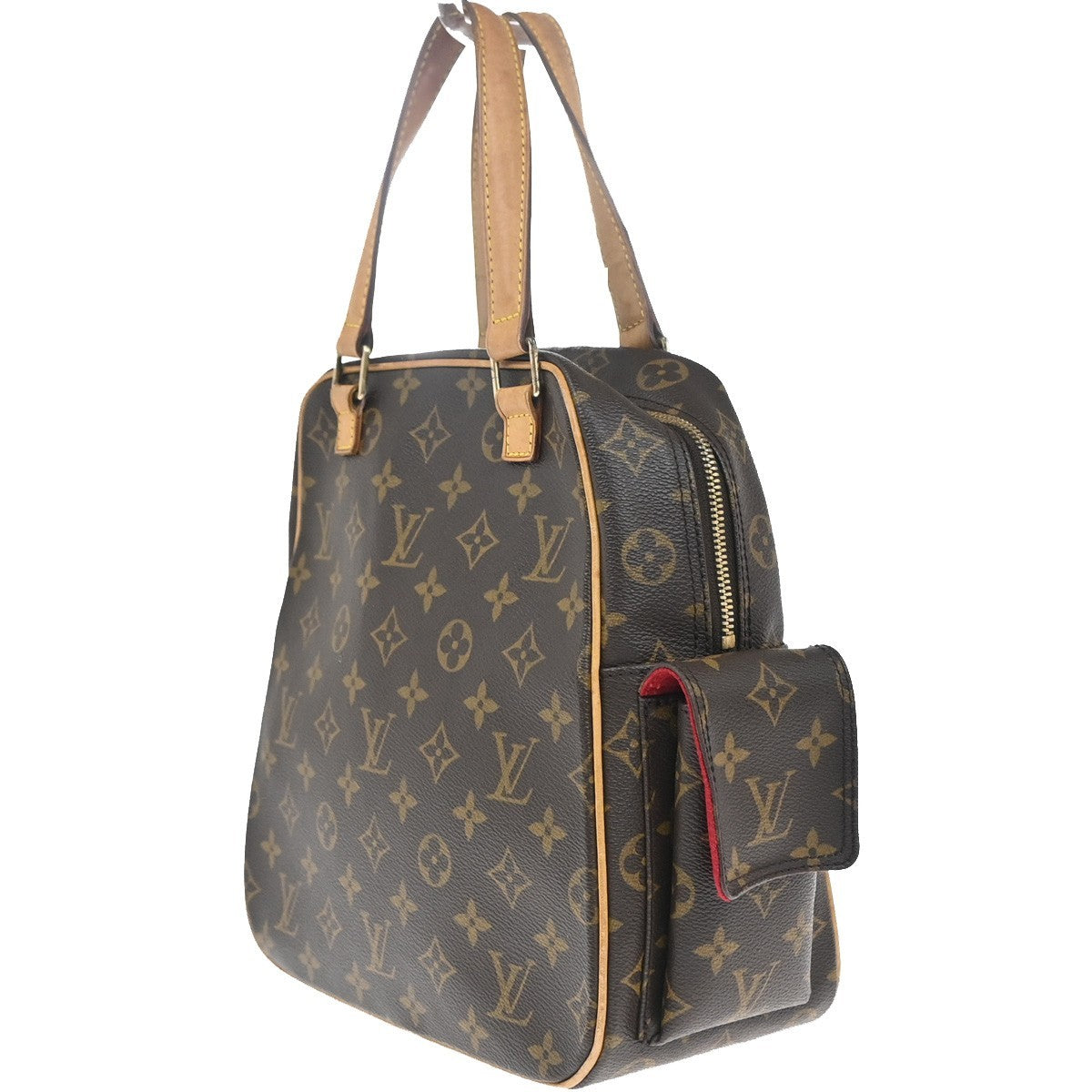 Louis Vuitton Excentri-Cite Handbag Monogram Canvas Brown Canvas Handbag (Pre-Owned)