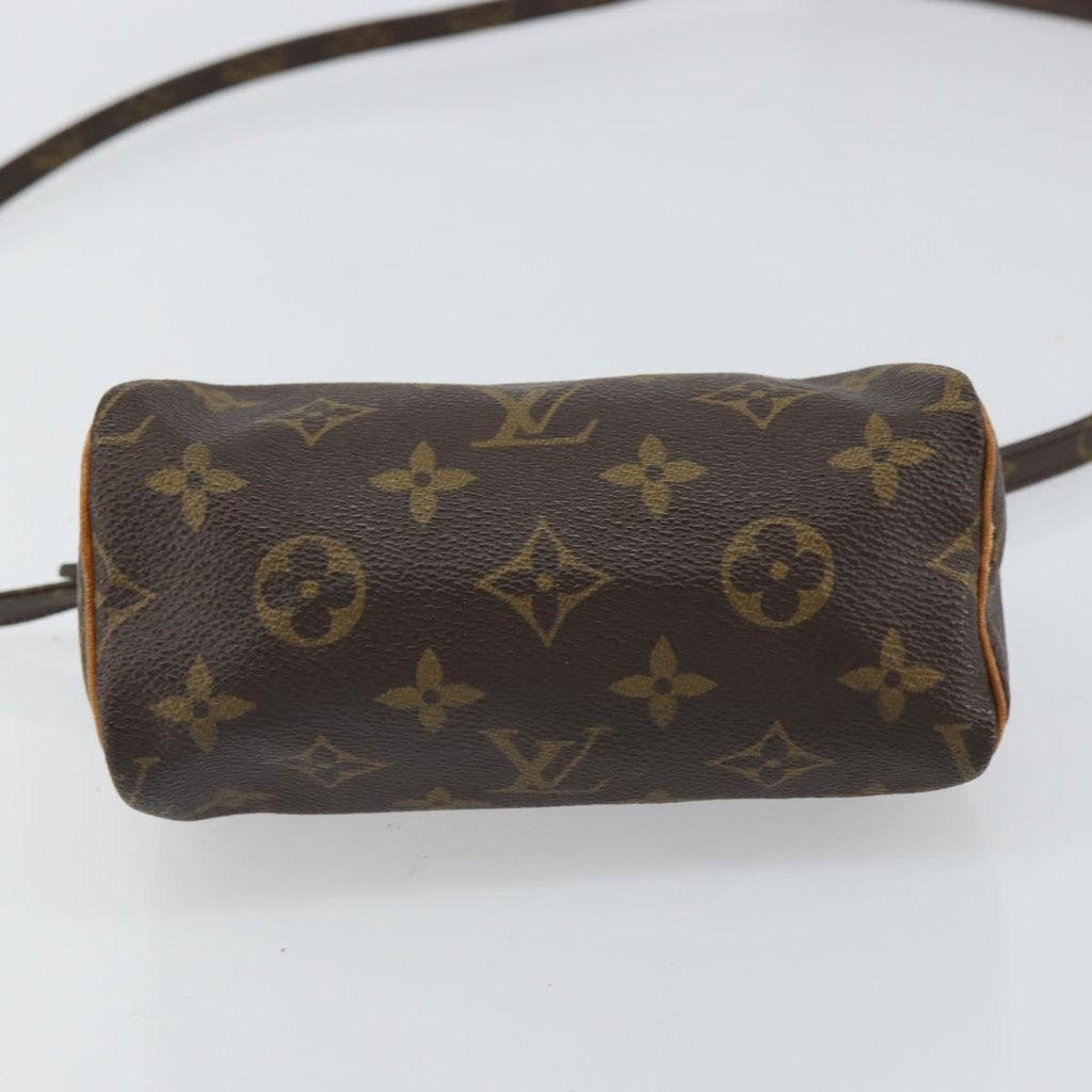 Louis Vuitton Speedy Mini Hl Handbag Monogram Canvas Brown Canvas Handbag (Pre-Owned)