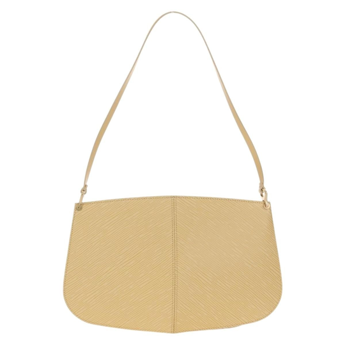 Louis Vuitton Demi Lune Pochette Epi Leather Beige Leather Clutche & Pouche Bag (Pre-Owned)