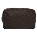 Louis Vuitton Trousse Toiletry Pouch Monogram Canvas Brown Canvas Toiletry Case Accessory (Pre-Owned)