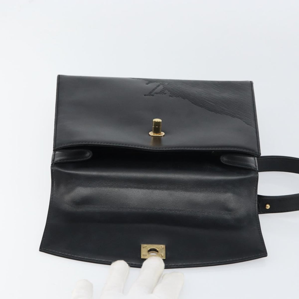Louis Vuitton Opera Line Spartan Bag Leather Black Leather Handbag (Pre-Owned)