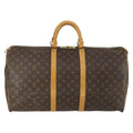Louis Vuitton Keepall Bag Monogram Canvas Brown Canvas Travel Bag Bag (Pre-Owned)
