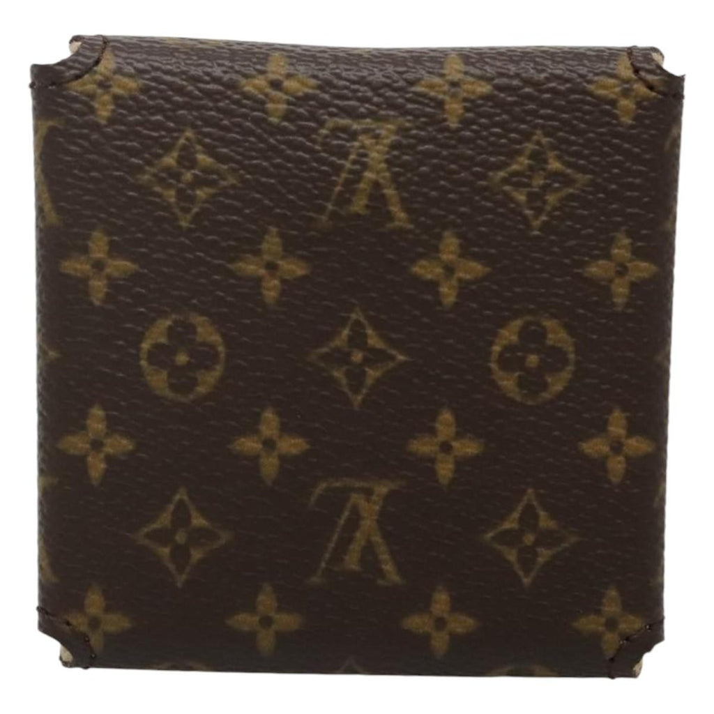 Louis Vuitton Case Jewelry Box Canvas Brown Canvas Wallets Accessory (Pre-Owned)