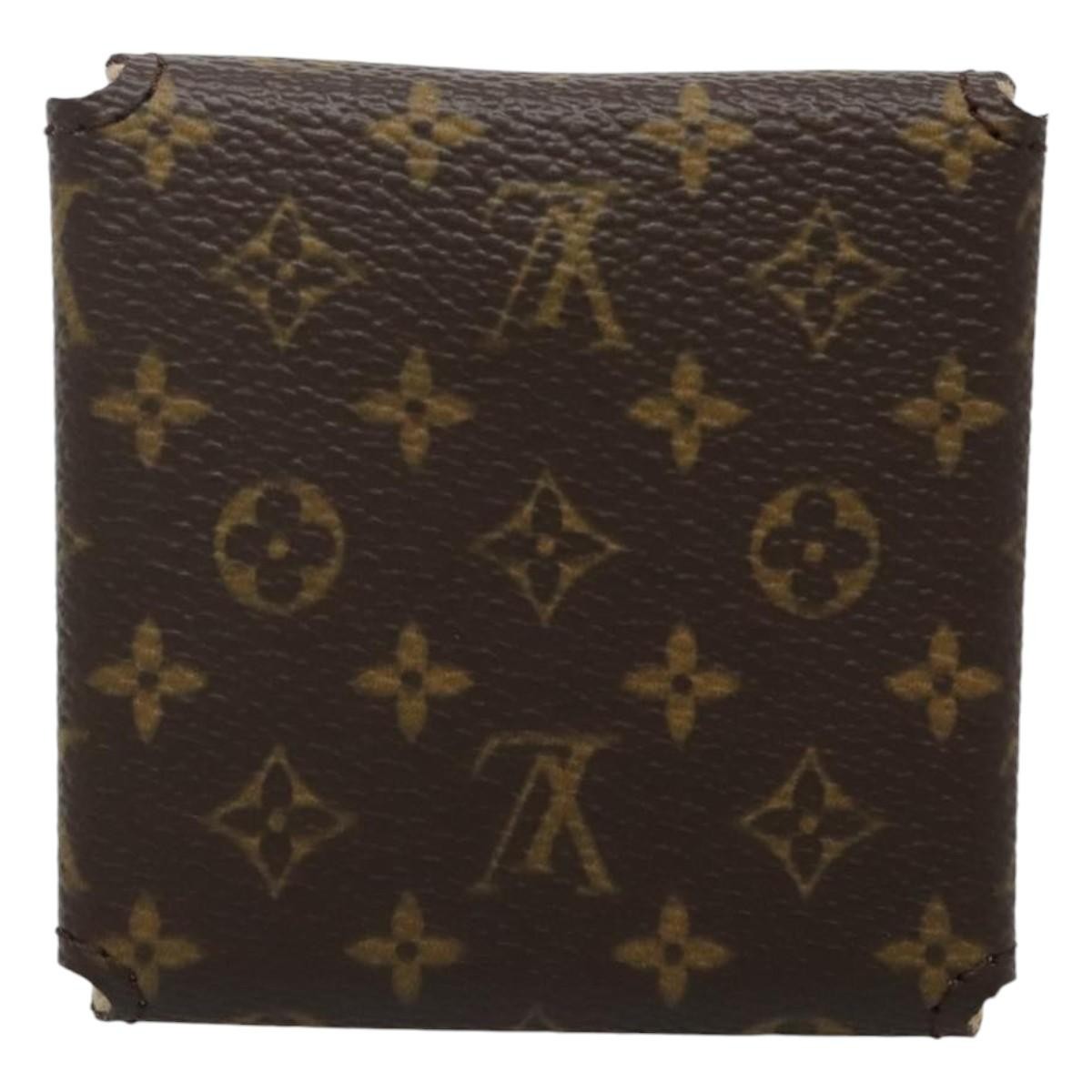 Louis Vuitton Case Jewelry Box Canvas Brown Canvas Wallets Accessory (Pre-Owned)