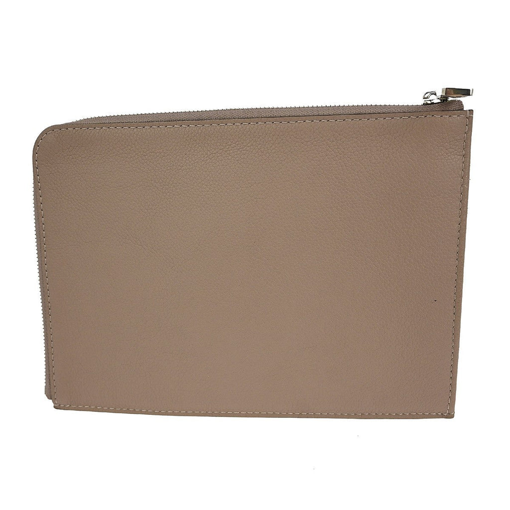 Louis Vuitton Zip Around Pochette Jour Leather Gray Leather Clutche & Pouche Bag (Pre-Owned)