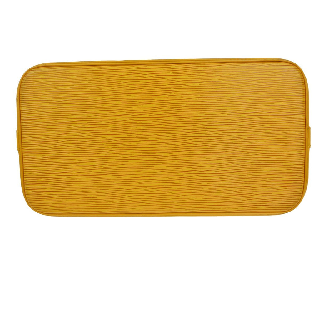 Louis Vuitton Alma Handbag Epi Leather Yellow Leather Handbag (Pre-Owned)