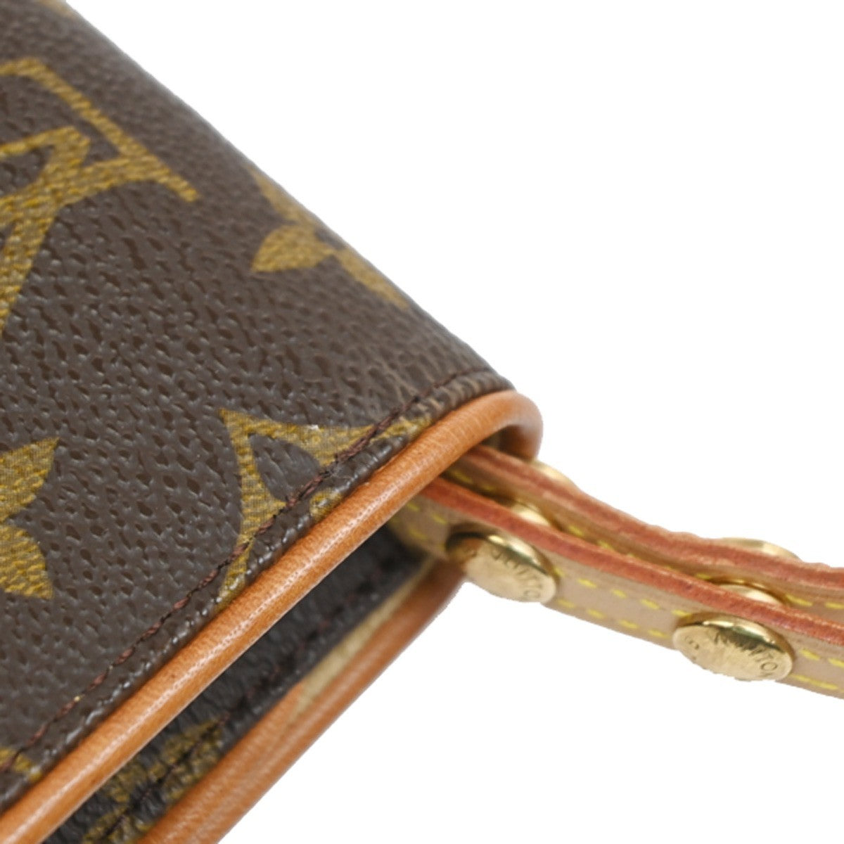 Louis Vuitton Twin Handbag Monogram Canvas Brown Canvas Clutche & Pouche Bag (Pre-Owned)