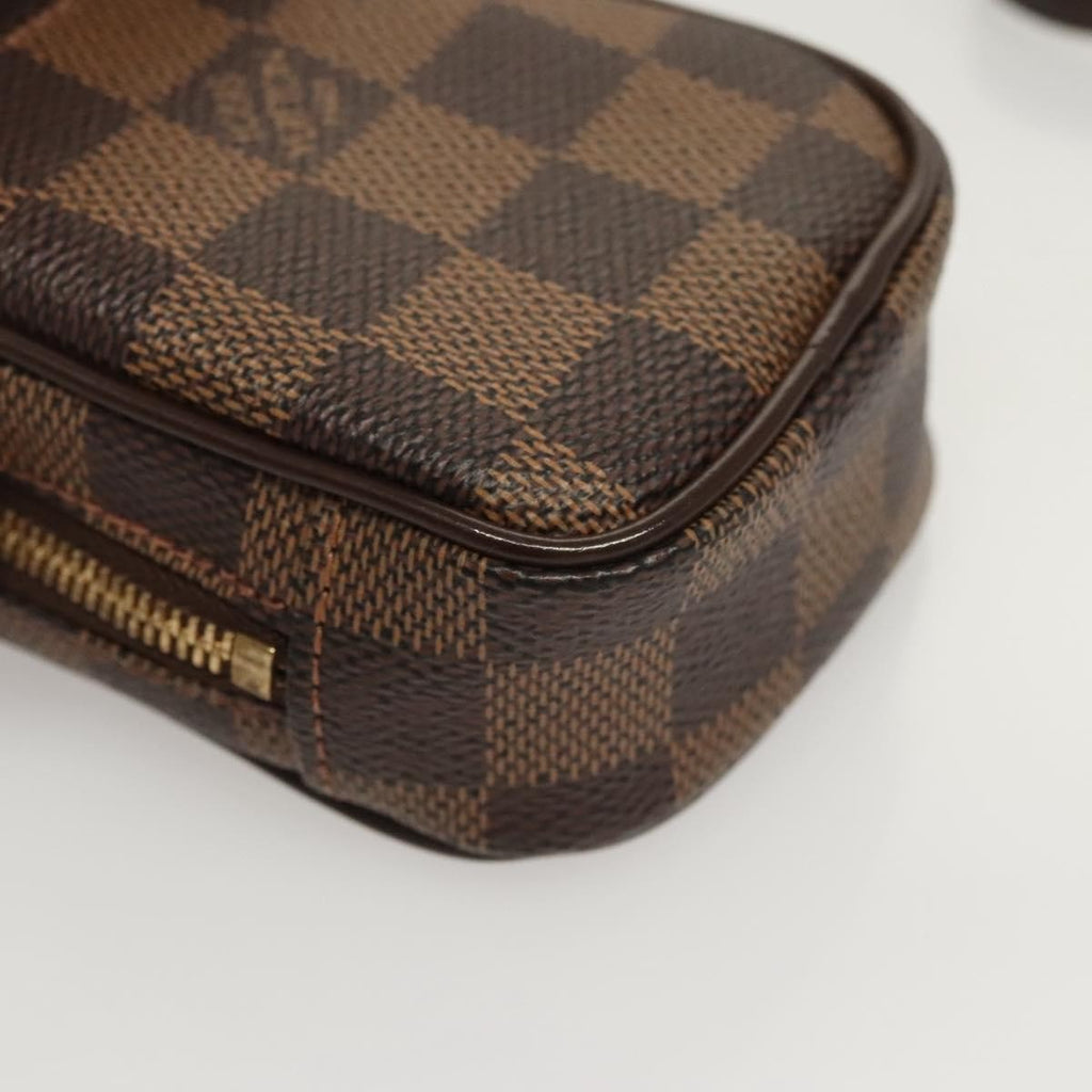 Louis Vuitton Etui Okapi Camera Case Damier Brown Canvas Bag (Pre-Owned)