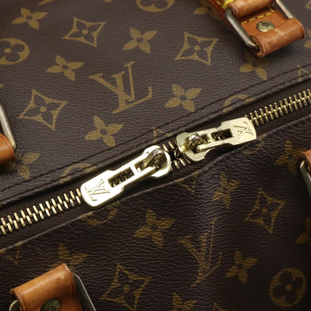 Louis Vuitton Keepall Bandouliere Bag Monogram Canvas Brown Canvas Travel Bag Bag (Pre-Owned)