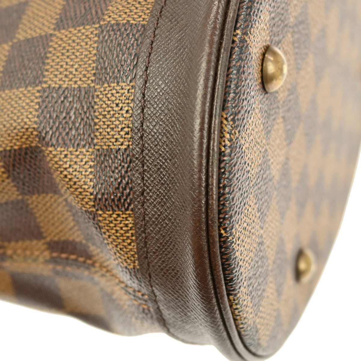 Louis Vuitton Marais Bucket Bag Damier Brown Canvas Shoulder Bag Bag (Pre-Owned)