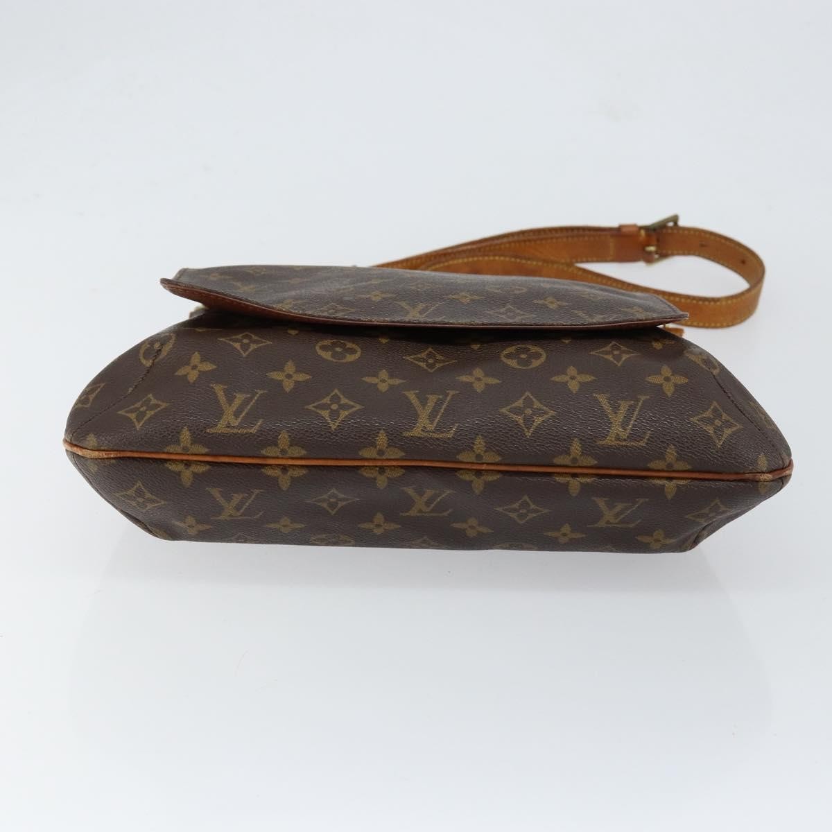 Louis Vuitton Musette Handbag Monogram Canvas Brown Canvas Shoulder Bag Bag (Pre-Owned)