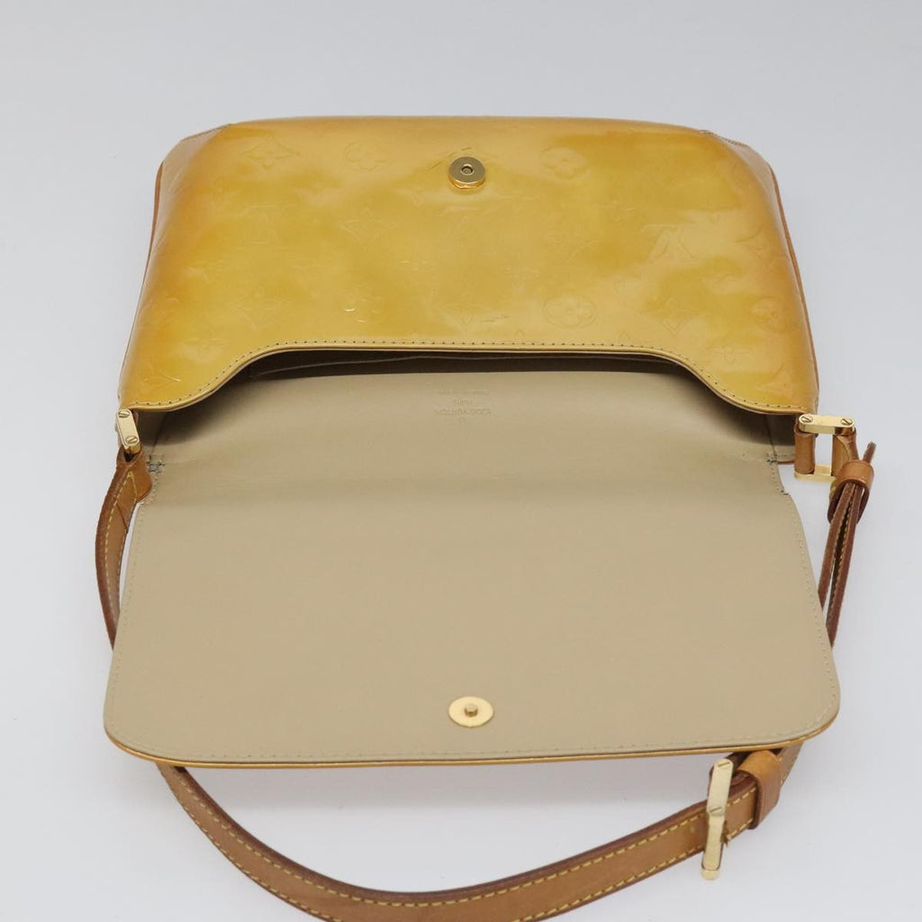 Louis Vuitton Thompson Street Handbag Monogram Vernis Beige Patent_Leather Bag (Pre-Owned)