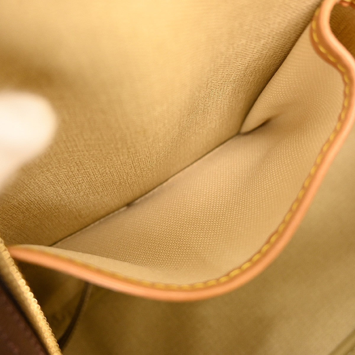 Louis Vuitton Deauville Handbag Monogram Canvas Brown Canvas Handbag (Pre-Owned)