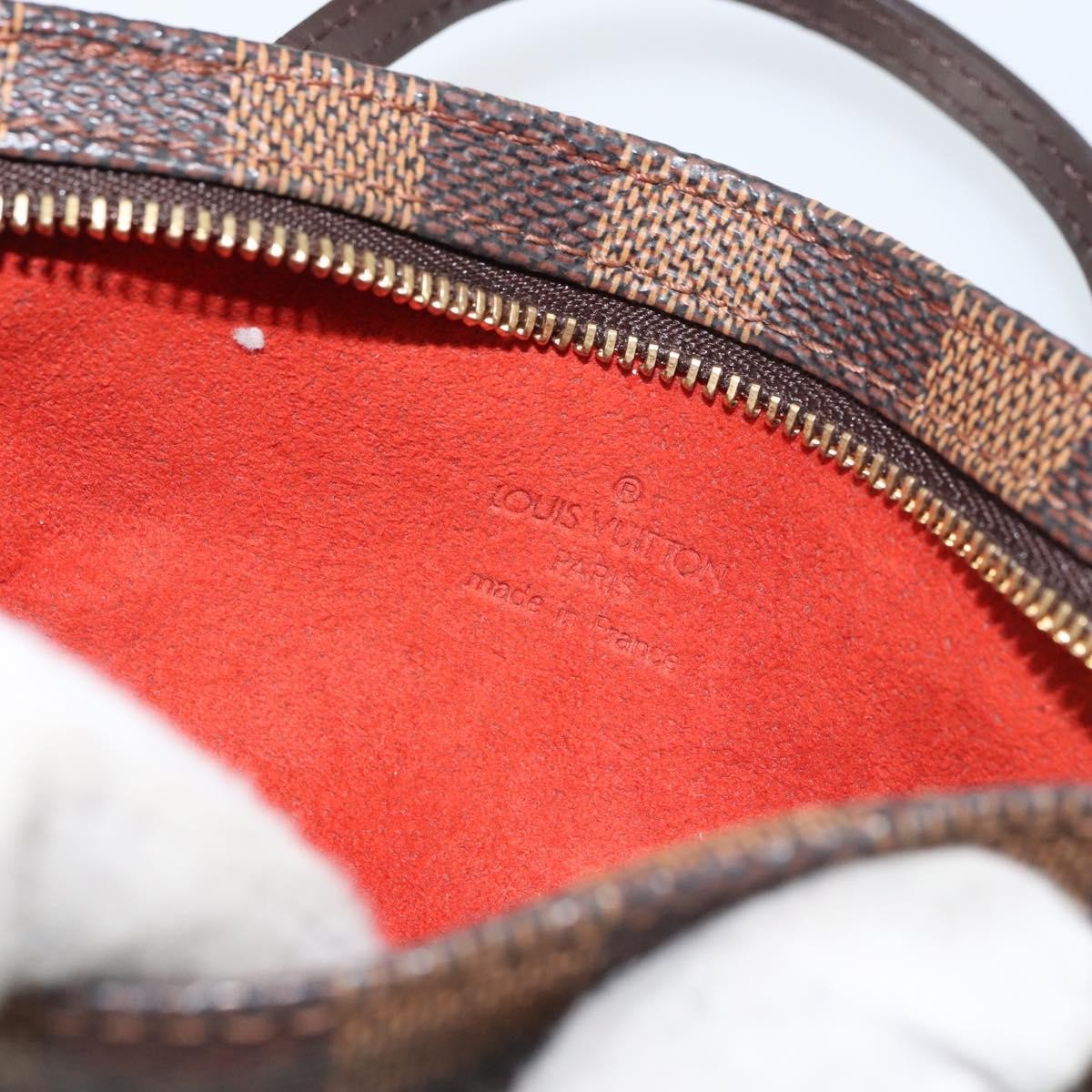 Louis Vuitton Manosque Pochette Damier Brown Canvas Clutche & Pouche Bag (Pre-Owned)