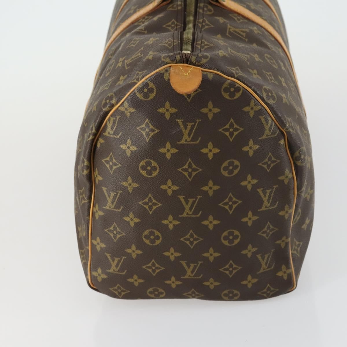 Louis Vuitton Keepall Bag Monogram Canvas Brown Canvas Travel Bag Bag (Pre-Owned)