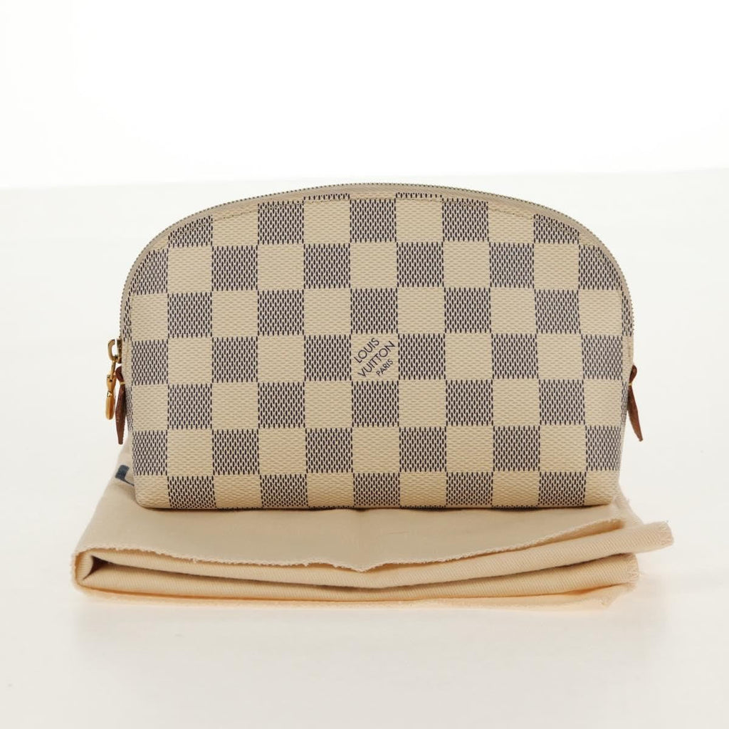 Louis Vuitton Cosmetic Pouch Damier Beige Canvas Clutche & Pouche Bag (Pre-Owned)